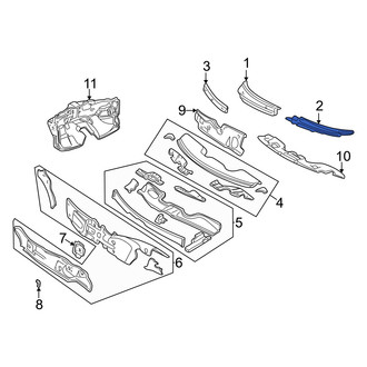 Dodge OE - Left Cowl Cover
