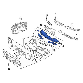 Dodge OE - Upper Cowl Plenum Panel