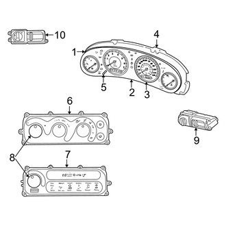 Dodge OE - Instrument Panel - Cluster & Switches (Base / ES)