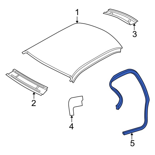 Roof Panel Weatherstrip