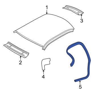 Dodge OE - Left Roof Panel Weatherstrip