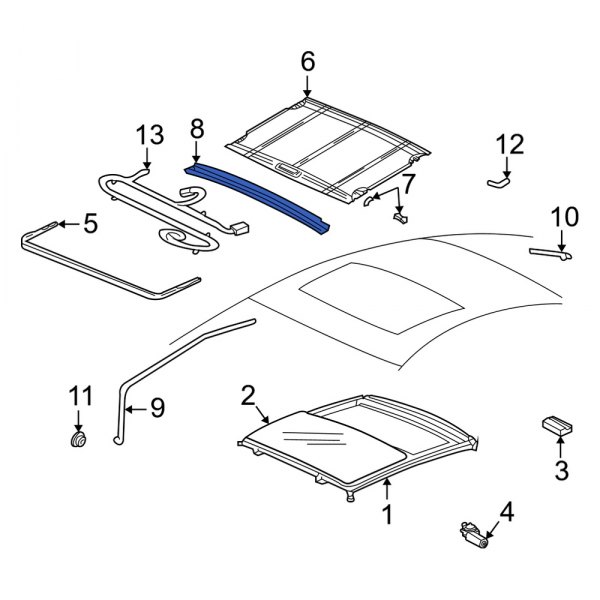 Sunroof Drip Rail