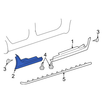 Dodge OE - Rear Right Rocker Panel Guard