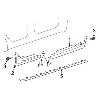 Dodge OE - Rocker Panel Molding Rivet