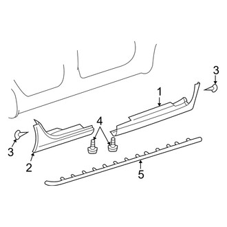 Dodge OE - Pillars, Rocker & Floor - Exterior Trim