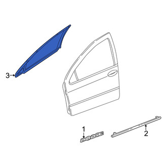 Dodge OE - Front Left Door Window Molding