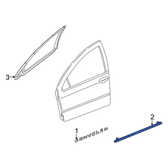 Dodge OE - Front Door Molding