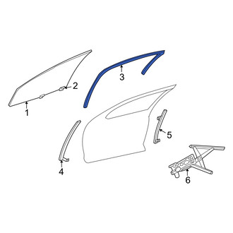 Dodge OE - Front Left Window Channel