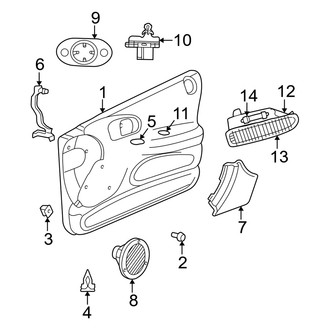 Dodge OE - Front Door - Interior Trim