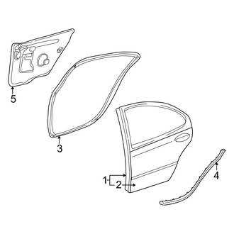 Dodge OE - Rear Door - Door & Components