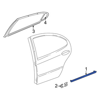 Dodge OE - Rear Door Molding
