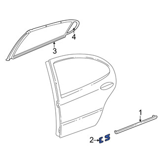 Dodge OE - Rear Door Molding
