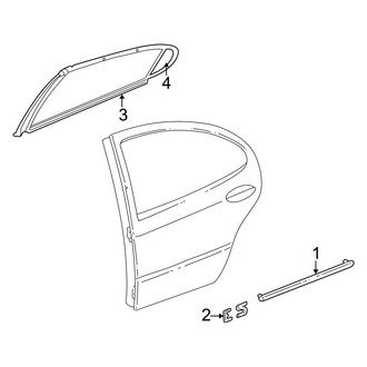 Dodge OE - Rear Door - Exterior Trim
