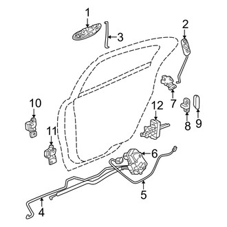 Dodge OE - Rear Door - Lock & Hardware