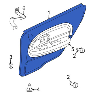 Dodge OE - Front Left Outer Door Outer Panel