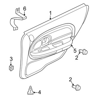 Dodge OE - Rear Door - Interior Trim (Base / R/T)