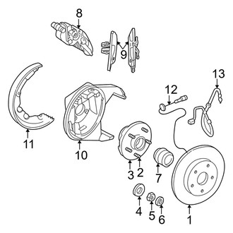 Dodge OE - Rear Suspension - Brake Components