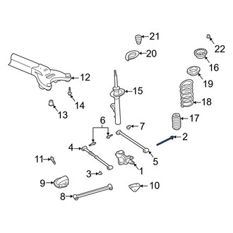 Dodge OE - Rear Suspension Knuckle Bolt