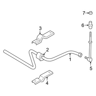 Dodge OE - Rear Suspension - Stabilizer Bar & Components