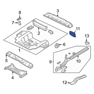Dodge OE - Left Frame Rail End