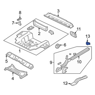 Dodge OE - Rear Frame Rail End Bracket