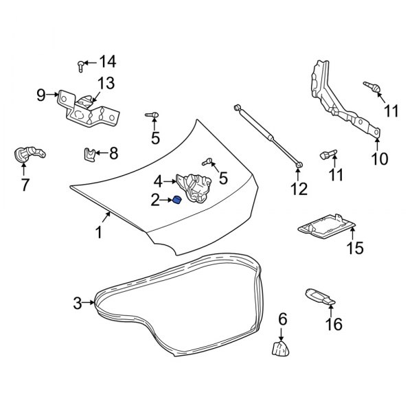 Deck Lid Stop Buffer