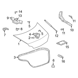 Dodge OE - Trunk Lid - Lid & Components