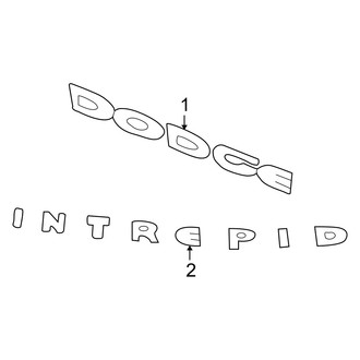 Dodge OE - Trunk Lid - Exterior Trim (ES)