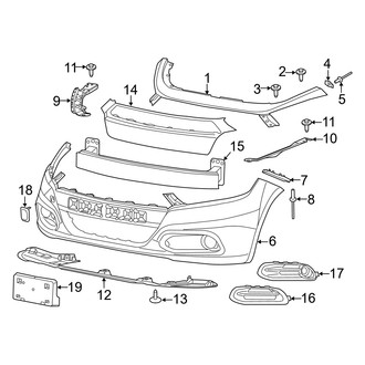 Dodge OE - Front Bumper & Grille - Bumper & Components
