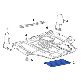 Dodge OE - Lower Radiator Support Splash Shield Seal