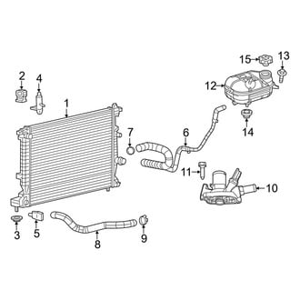 Dodge OE - Cooling - Radiator & Components (1.4L)