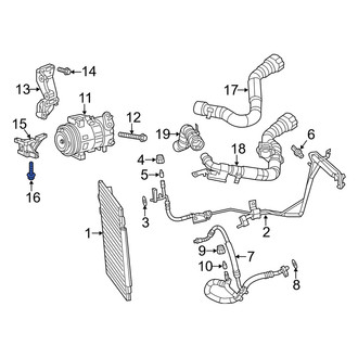 Dodge OE - Lower A/C Condenser Mount Bolt