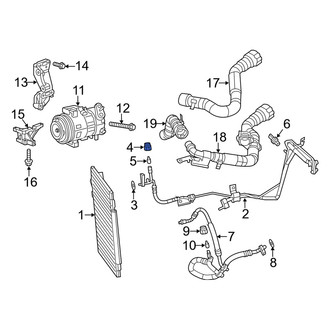 Dodge OE - A/C Service Valve Cap