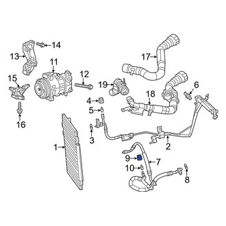 Dodge OE - A/C Service Valve Cap