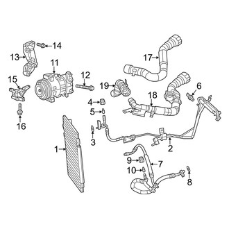 Dodge OE - Air Conditioner & Heater - Condenser, Compressor & Lines