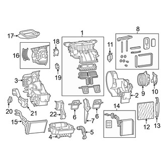 Dodge OE - Air Conditioner & Heater - Evaporator & Heater Components