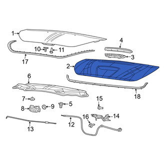 Dodge OE - Front Hood Panel