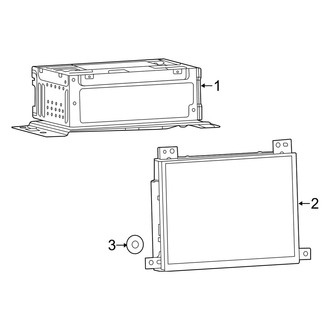 Dodge OE - Instrument Panel - Navigation System Components