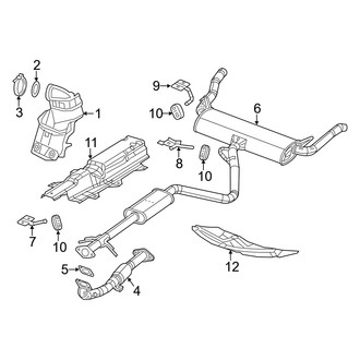 Dodge OE - Exhaust System - Exhaust Components (1.4L)