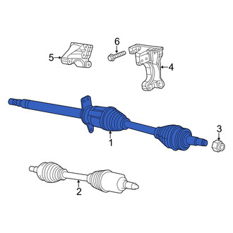 Dodge OE - Front Right CV Axle Assembly