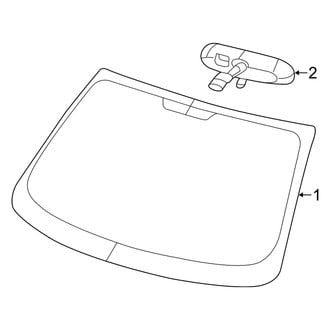 Dodge OE - Windshield - Glass