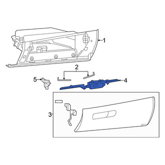 Dodge OE - Front Glove Box Door Bumper