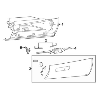 Dodge OE - Instrument Panel - Glove Box