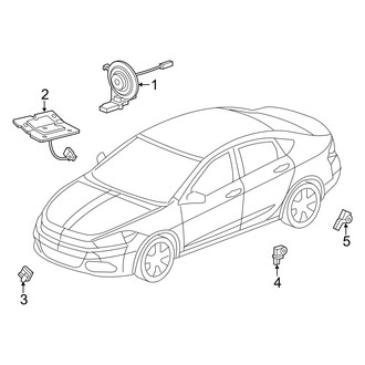 Dodge OE - Restraint Systems - Air Bag Components (Module and Sensors)