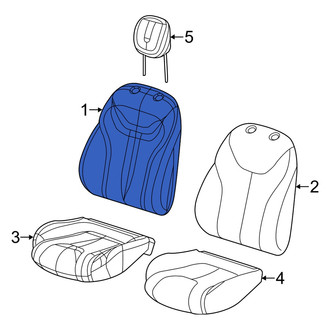 Dodge OE - Front Right Seat Back Cushion Cover