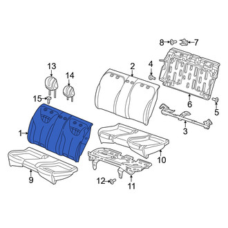 Dodge OE - Rear Seat Back Cushion Cover