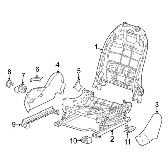 Dodge OE - Seats & Tracks - Tracks & Components (Passenger Seat, W/O Storage)