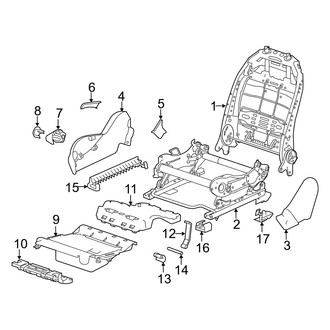 Dodge OE - Seats & Tracks - Tracks & Components (Passenger Seat, With Storage)