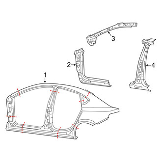 Dodge OE - Pillars, Rocker & Floor - Uniside