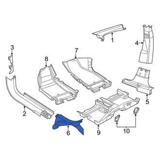 Dodge OE - Rear Right Door Sill Plate